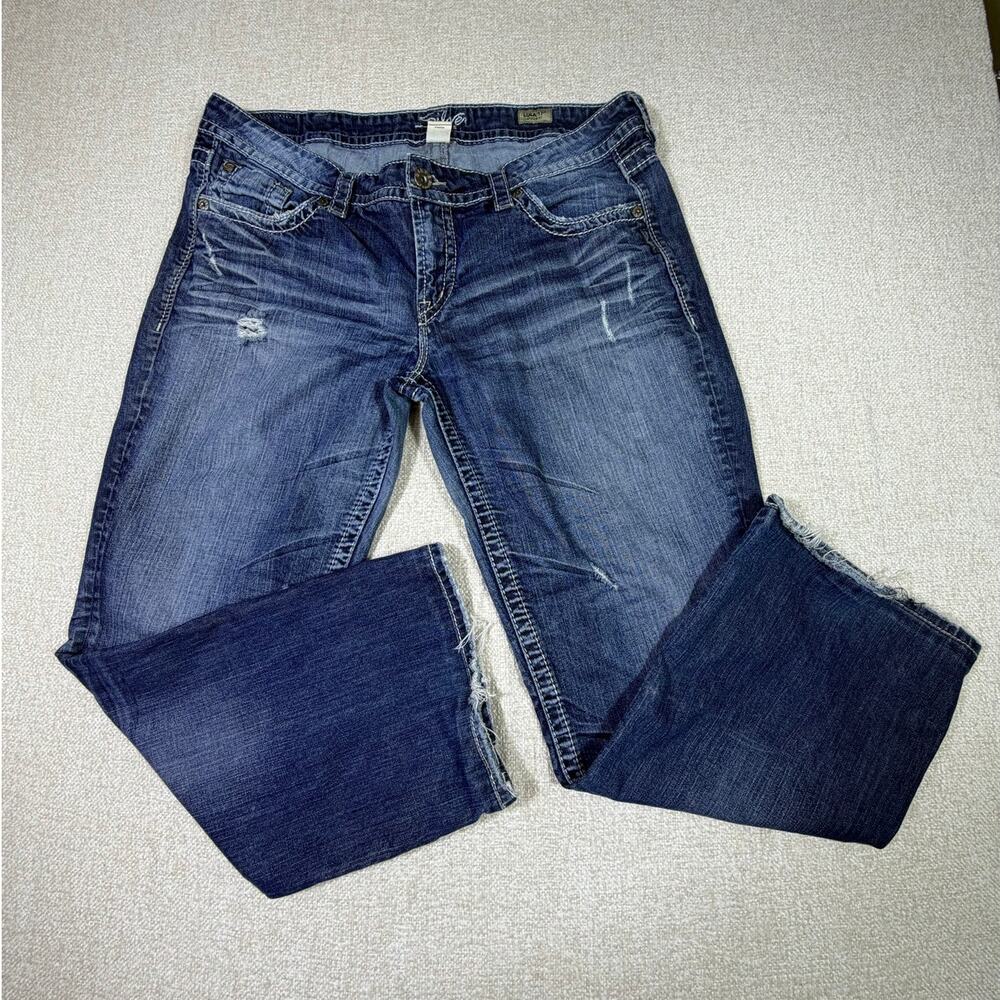 Silver Jeans Co Men  36 x 33  Lola Straight Jeans Casual Retro Western Jeans